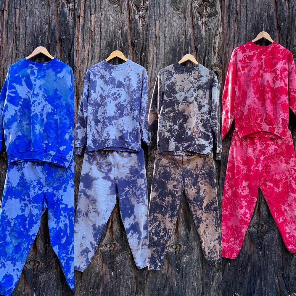 Psychedelic tie dye sweat suits sweatsuits sweats